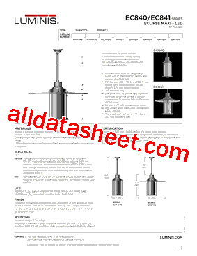 EC840 Datasheet PDF - Lumins Inc.