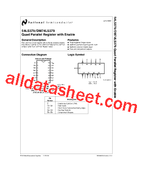 54LS379 Datasheet PDF - National Semiconductor (TI)