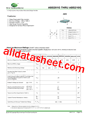 ABS201G Datasheet PDF - Shenzhen Foster Semiconductor Co., Ltd.