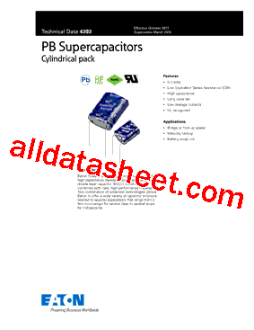 PB-5R0V104-R Datasheet PDF - Eaton All Rights Reserved.