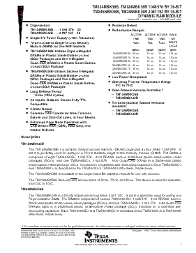 TM124MBK36B-70 Datasheet PDF - Texas Instruments