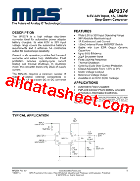 MP2374 Datasheet PDF - Monolithic Power Systems