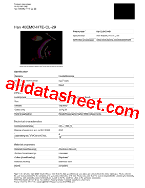 09620400481 Datasheet PDF - HARTING Technology Group