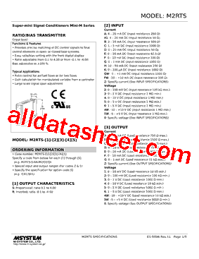 M2RTS-R-DF-R2/Q Datasheet PDF - M-System Co.,Ltd.