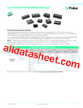 H5020 Datasheet PDF - Pulse A Technitrol Company