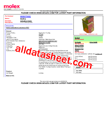 0690370032 Datasheet PDF - Molex Electronics Ltd.