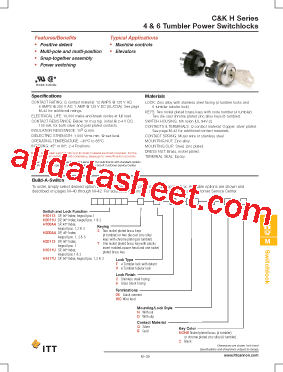 H2011UTF8WCNQ2 Datasheet PDF - ITT Industries