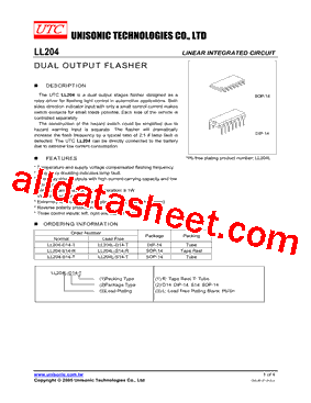 LL204-S14-T Datasheet PDF - Unisonic Technologies