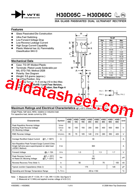 H30D15C Datasheet PDF - Won-Top Electronics