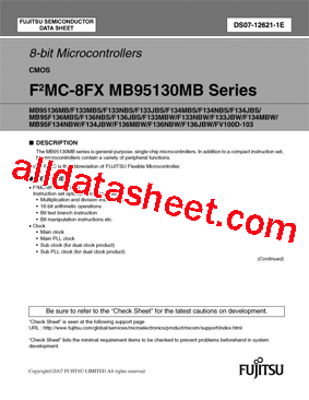 MB95130MB Datasheet PDF - fujitsu semiconductor