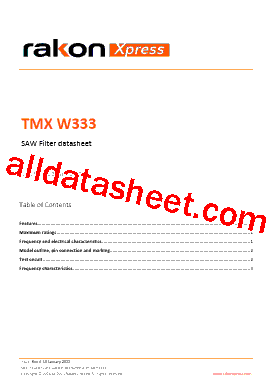 TMXW333 Datasheet PDF - Rakon Limited