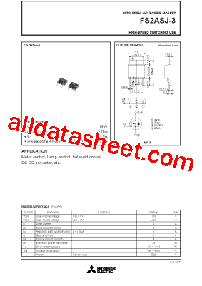 FS2ASJ-3 Datasheet PDF - Powerex Power Semiconductors