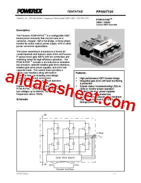 PP100T120 Datasheet PDF - Powerex Power Semiconductors