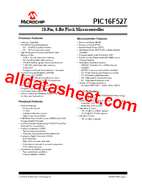 PIC16F570 Datasheet PDF - Microchip Technology