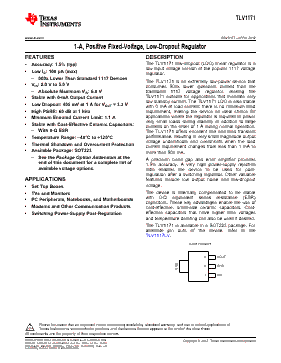 TLV117112DCYT Datasheet PDF - Texas Instruments