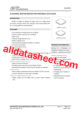 SA5901 Datasheet PDF - Silan Microelectronics Joint-stock