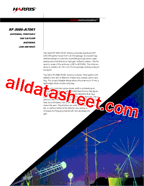 RF-3080-AT001 Datasheet PDF - Harris Corporation