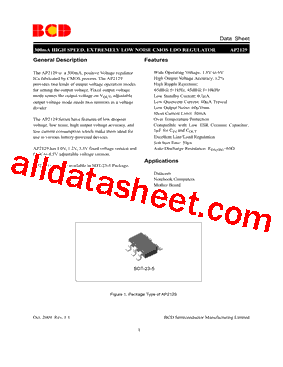 AP2129 Datasheet PDF - BCD Semiconductor Manufacturing Limited