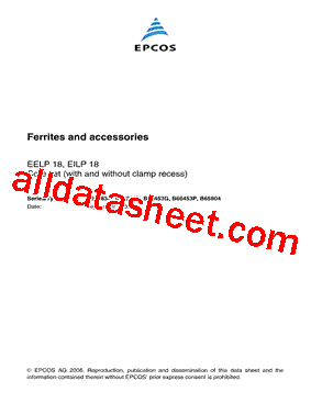 B66453G Datasheet PDF - EPCOS