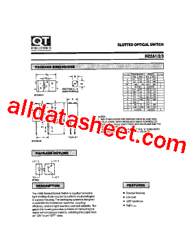 H22A3 Datasheet PDF - QT Optoelectronics