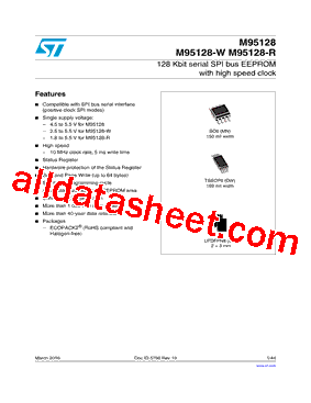 M95128-RMB3TG/PC Datasheet PDF - STMicroelectronics