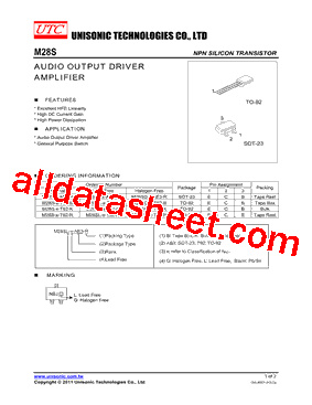 M28S Datasheet PDF - Unisonic Technologies