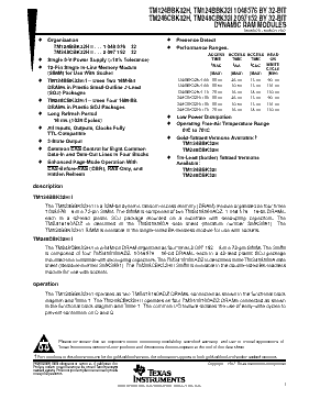 TM124BBK32H Datasheet PDF - Texas Instruments