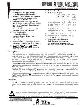 TM497BBK32H Datasheet PDF - Texas Instruments