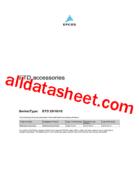 B66358G0000X127 Datasheet PDF - EPCOS