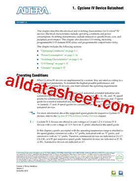 EP4CE30F29C6N Datasheet PDF - Altera Corporation