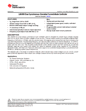 LM3000 Datasheet PDF - Texas Instruments