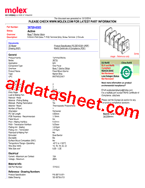 38720-0303 Datasheet PDF - Molex Electronics Ltd.