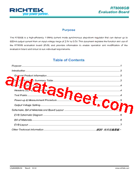 RT8008GB Datasheet PDF - Richtek Technology Corporation