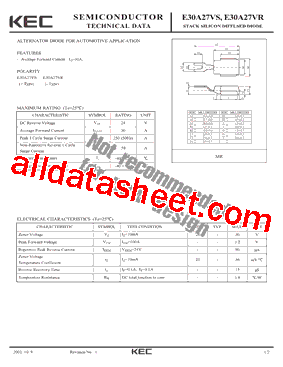 E30A27VR Datasheet PDF - KEC(Korea Electronics)