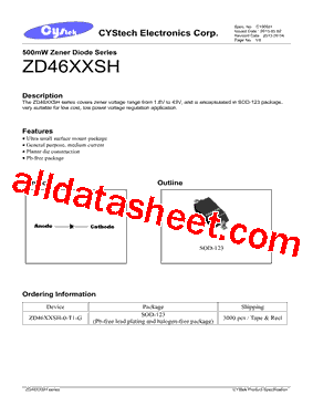 ZD4694SH Datasheet PDF - Cystech Electonics Corp.