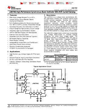 LM27402 Datasheet PDF - Texas Instruments