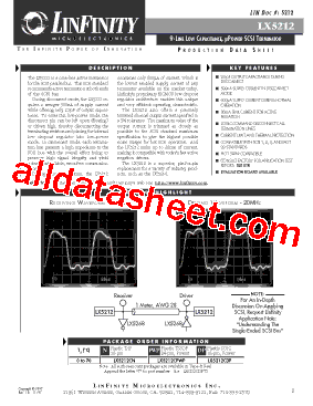 LX5212 Datasheet PDF - Microsemi Corporation
