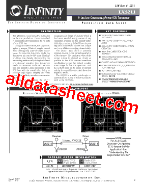 LX5211CDP Datasheet PDF - Microsemi Corporation