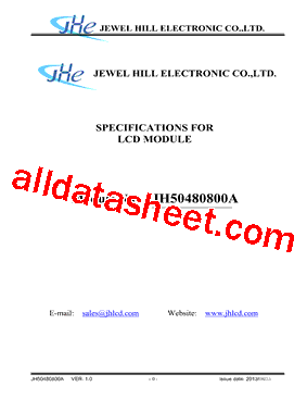 JH50480800ACNRWNTHCWC Datasheet PDF - Jewel Hill Electronic