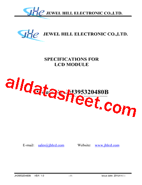 JH395320480BCNRWNTFEWC Datasheet PDF - Jewel Hill Electronic