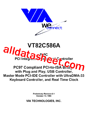 VT82C586A Datasheet PDF - List of Unclassifed Manufacturers