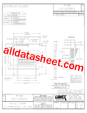 LCM-H01604DSF Datasheet PDF - LUMEX INC.