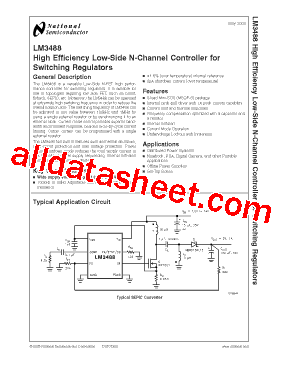 LM3488 Datasheet PDF - National Semiconductor (TI)