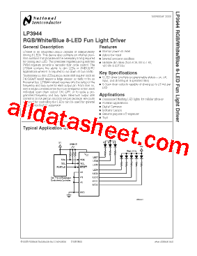 LP3944ISQ Datasheet PDF - National Semiconductor (TI)
