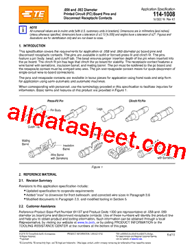 466294-2 Datasheet PDF - TE Connectivity Ltd