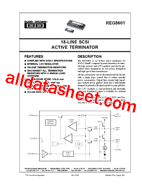 REG5601 Datasheet PDF - Burr-Brown (TI)